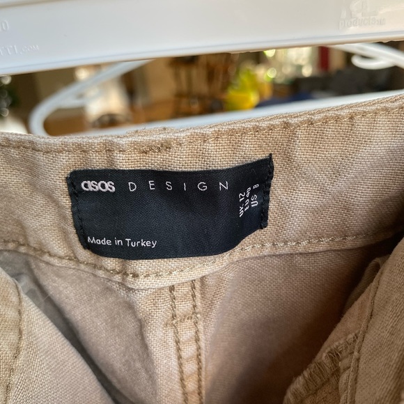 tan wide leg jeans - Picture 3 of 3